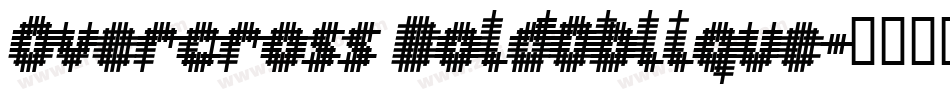 Overcross BoldOblique字体转换